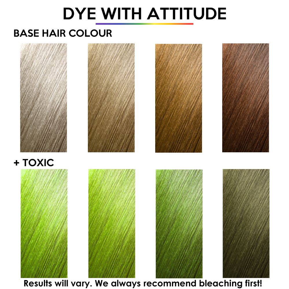 Attitude Hair Dye - Toxic Neon UV Semi permanente haarverf - Groen